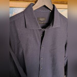 Bugatchi Men's Dark Blue Button Down Shirt